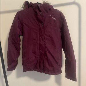 Columbia Maroon Puffer Jacket